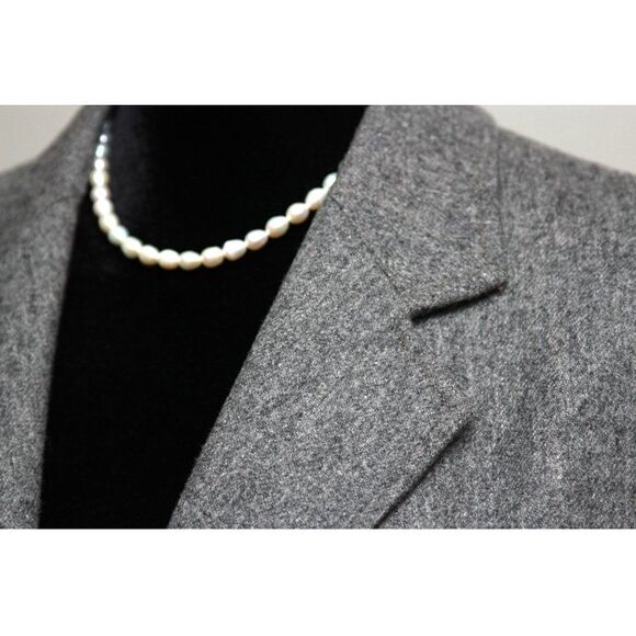 Vintage Evan Picone Womens Jacket Blazer Size Small Black Wool Academia - Picture 14 of 16